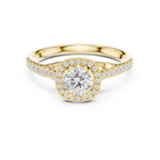 Lab Grown Round Diamond Wedding Ring E Color VVS