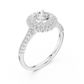 Round VVS Diamond Solitaire Anniversary Gift Ring D Color