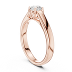 D Color VVS1 Round Moissanite Wedding Ring