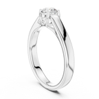 D Color VVS1 Round Moissanite Wedding Ring