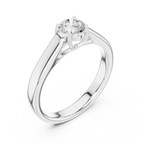 D Color VVS1 Round Moissanite Wedding Ring