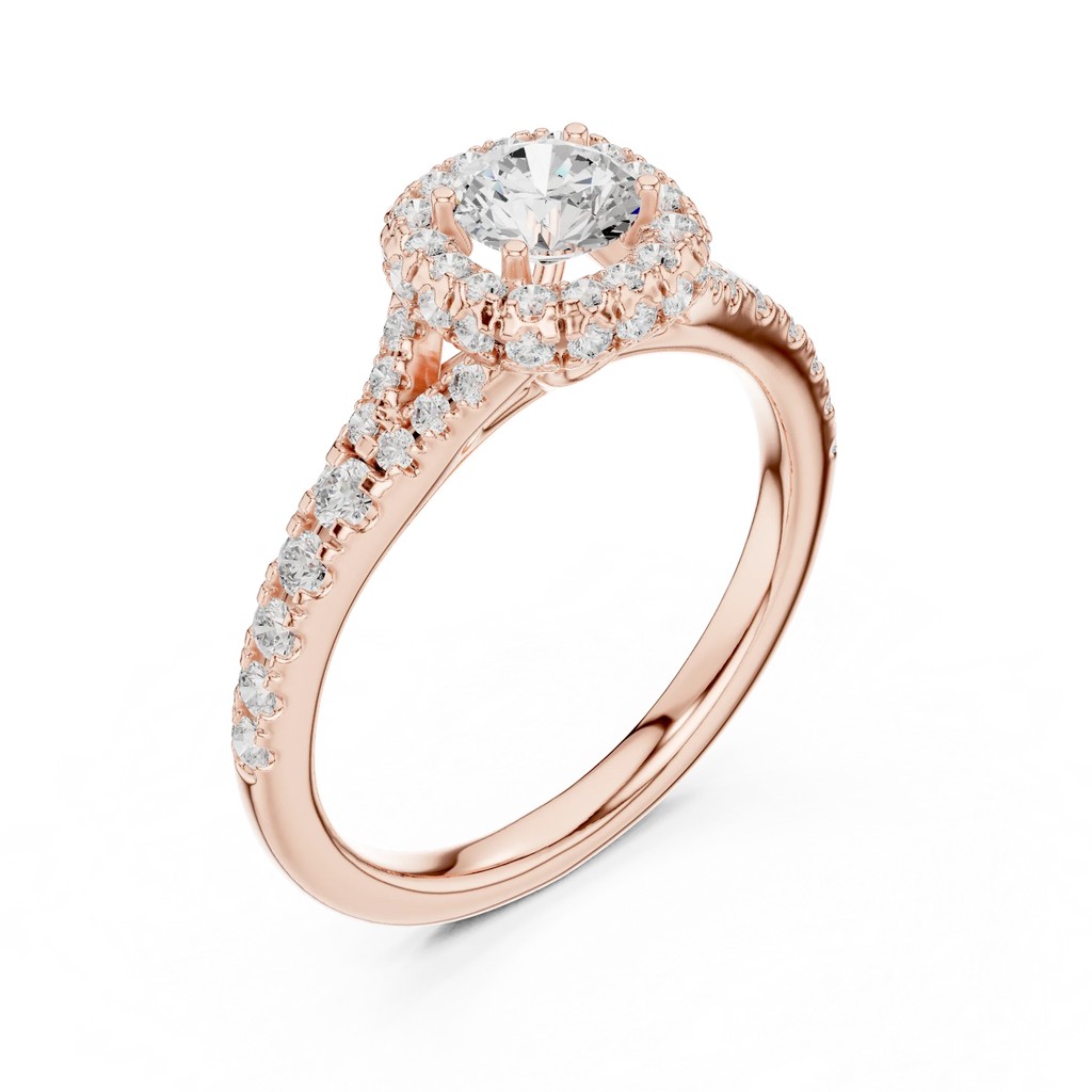 D Color Round Lab Created Diamond Solitaire Anniversary Gift