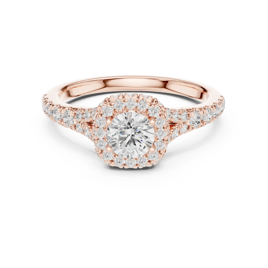 D Color Round Lab Created Diamond Solitaire Anniversary Gift