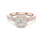 D Color Round Lab Created Diamond Solitaire Anniversary Gift