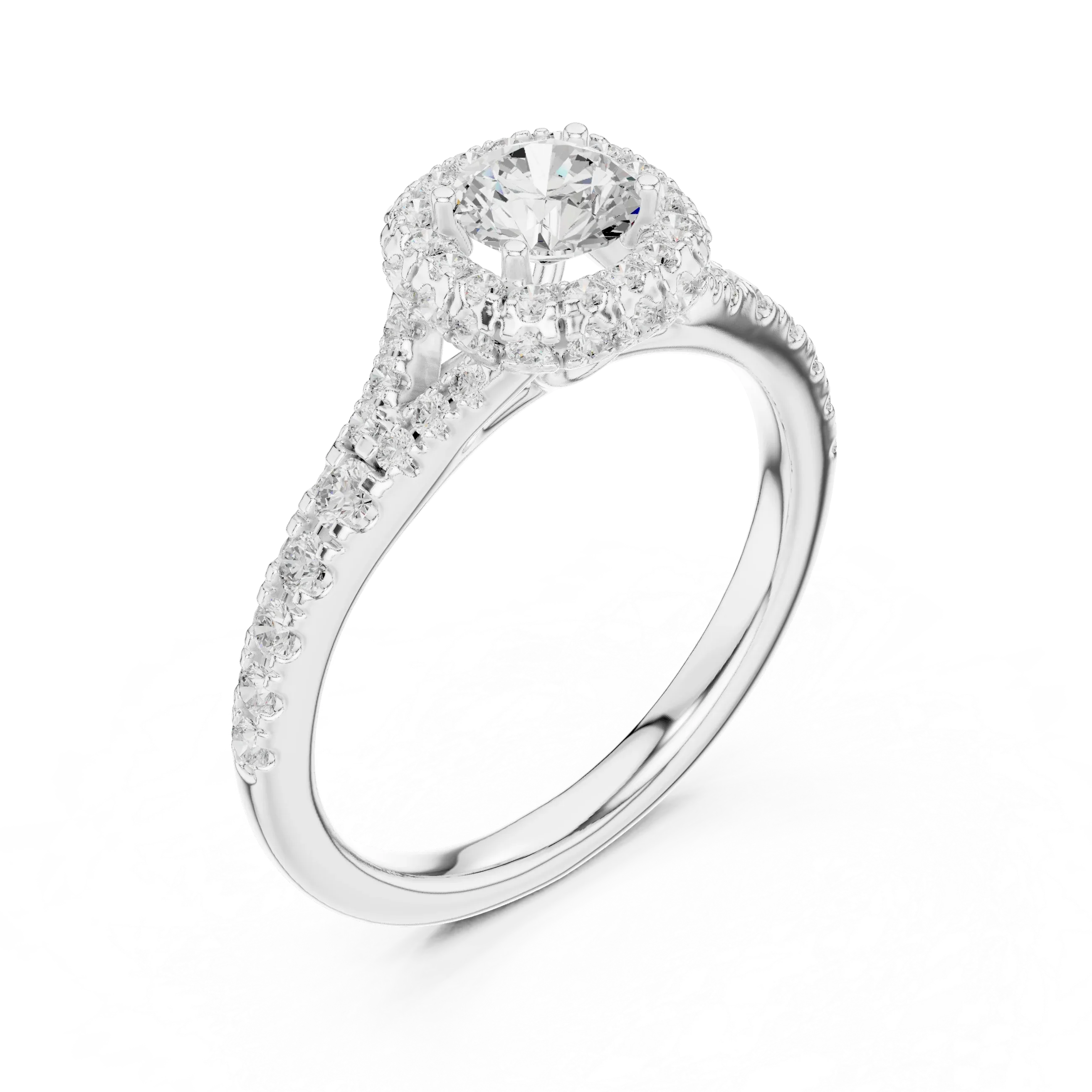 D Color Round Lab Created Diamond Solitaire Anniversary Gift