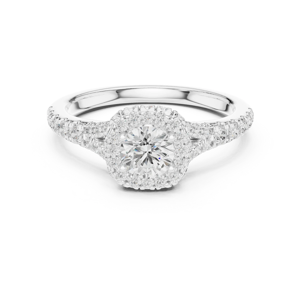 D Color Round Lab Created Diamond Solitaire Anniversary Gift