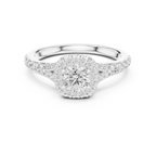 D Color Round Lab Created Diamond Solitaire Anniversary Gift