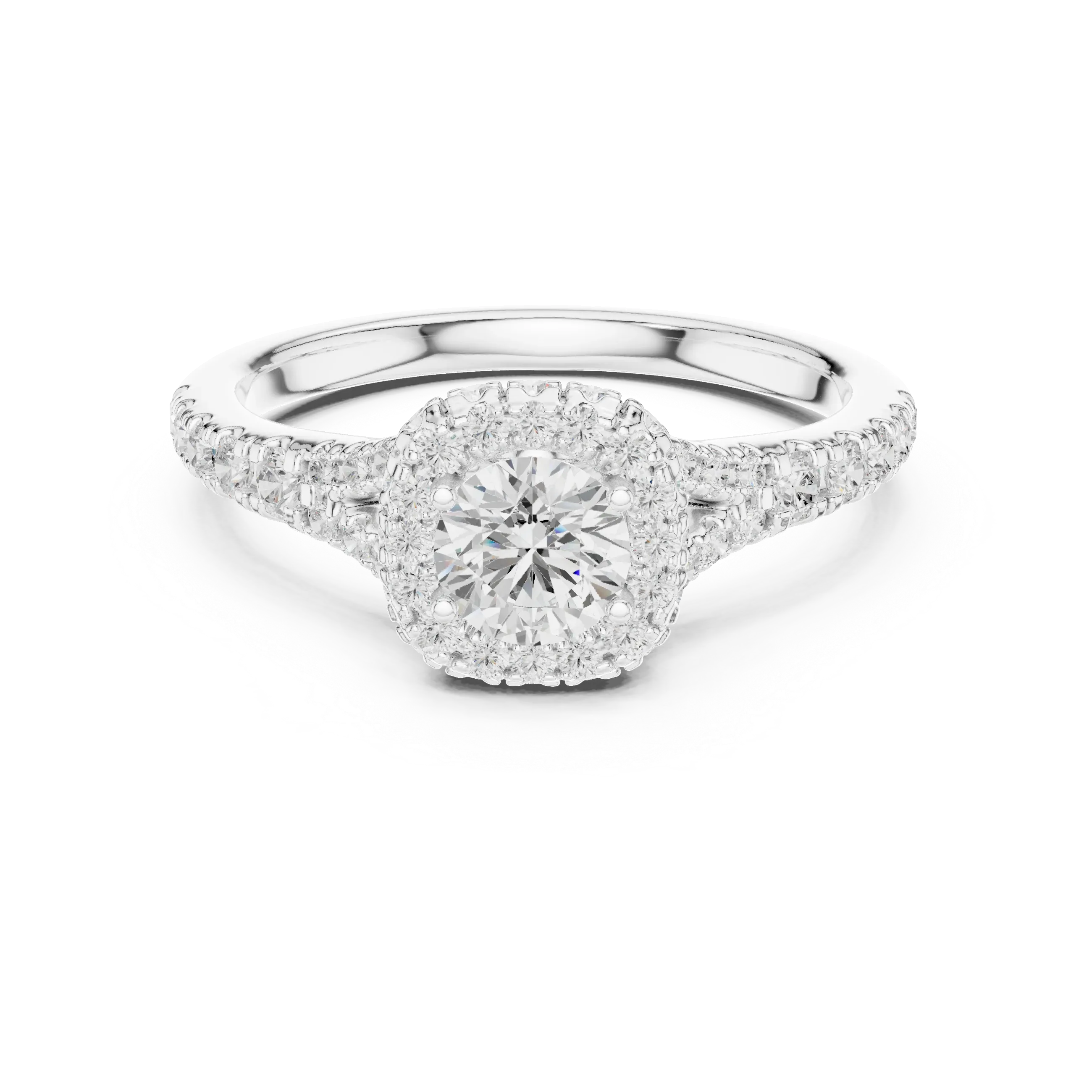 D Color Round Lab Created Diamond Solitaire Anniversary Gift