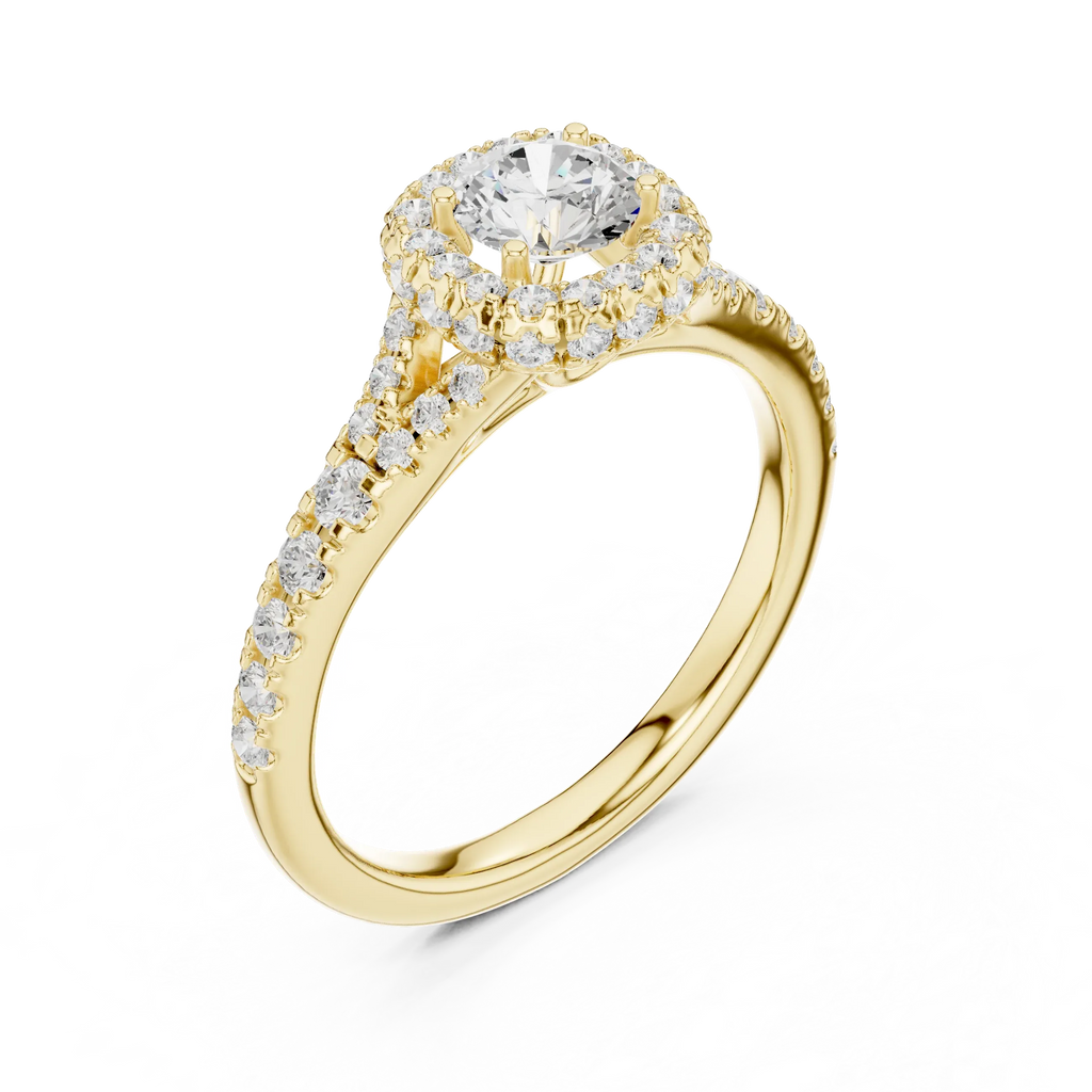 D Color Round Lab Created Diamond Solitaire Anniversary Gift