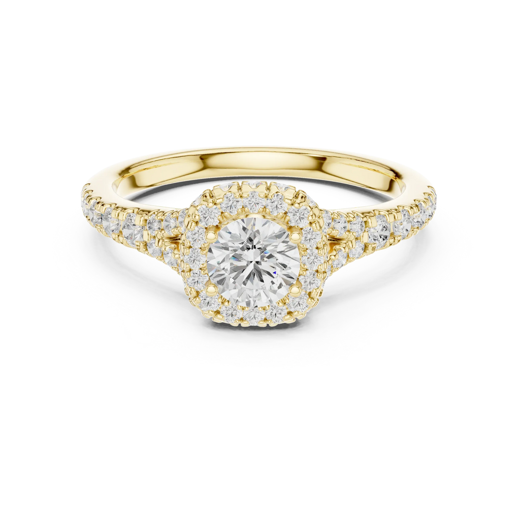 D Color Round Lab Created Diamond Solitaire Anniversary Gift
