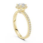 Classic Round VVS Diamond Solitaire Engagement Ring F Color