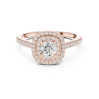 E Color VVS1 Round Lab Grown Diamond Solitaire Promise Ring
