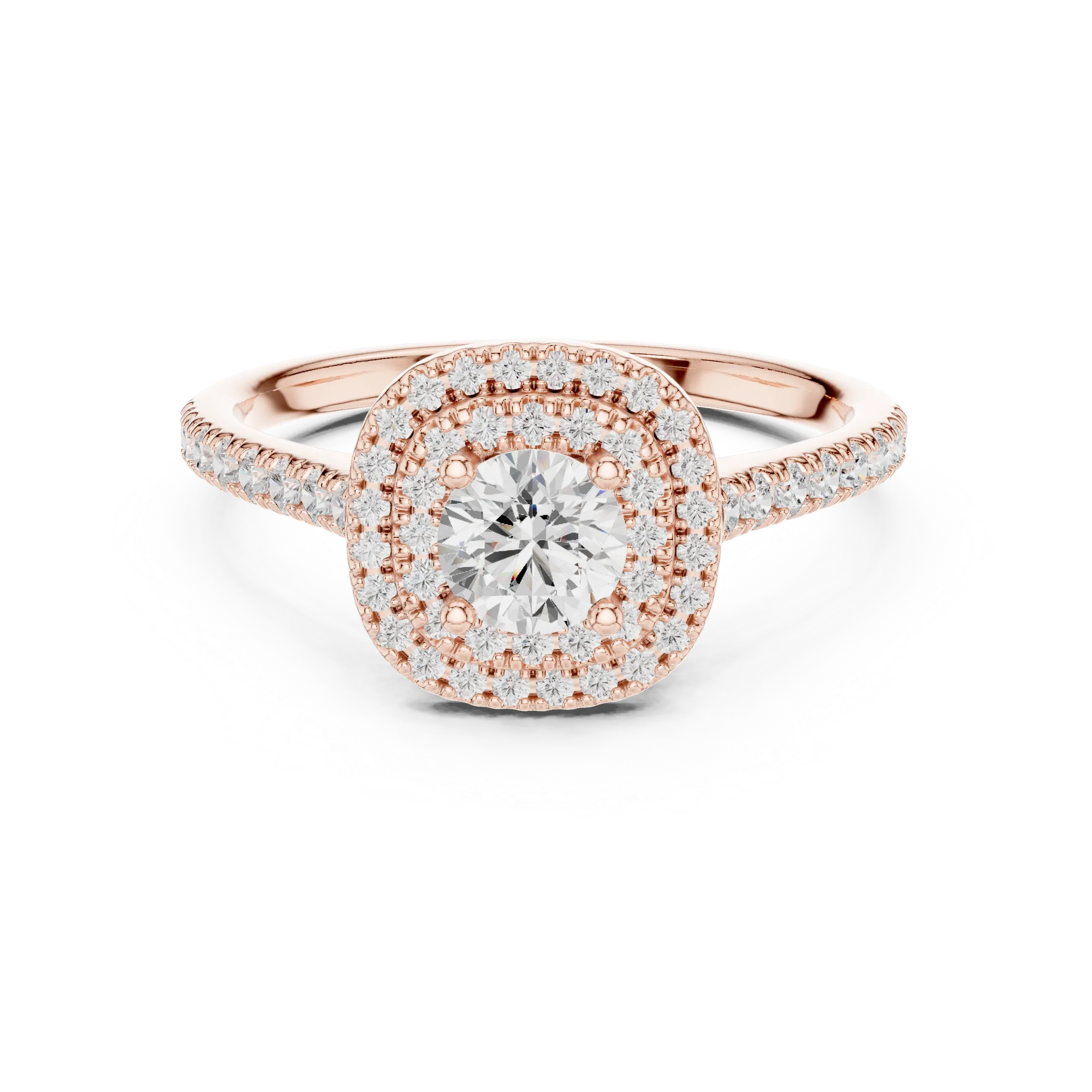 E Color VVS1 Round Lab Grown Diamond Solitaire Promise Ring