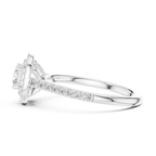 E Color VVS1 Round Lab Grown Diamond Solitaire Promise Ring