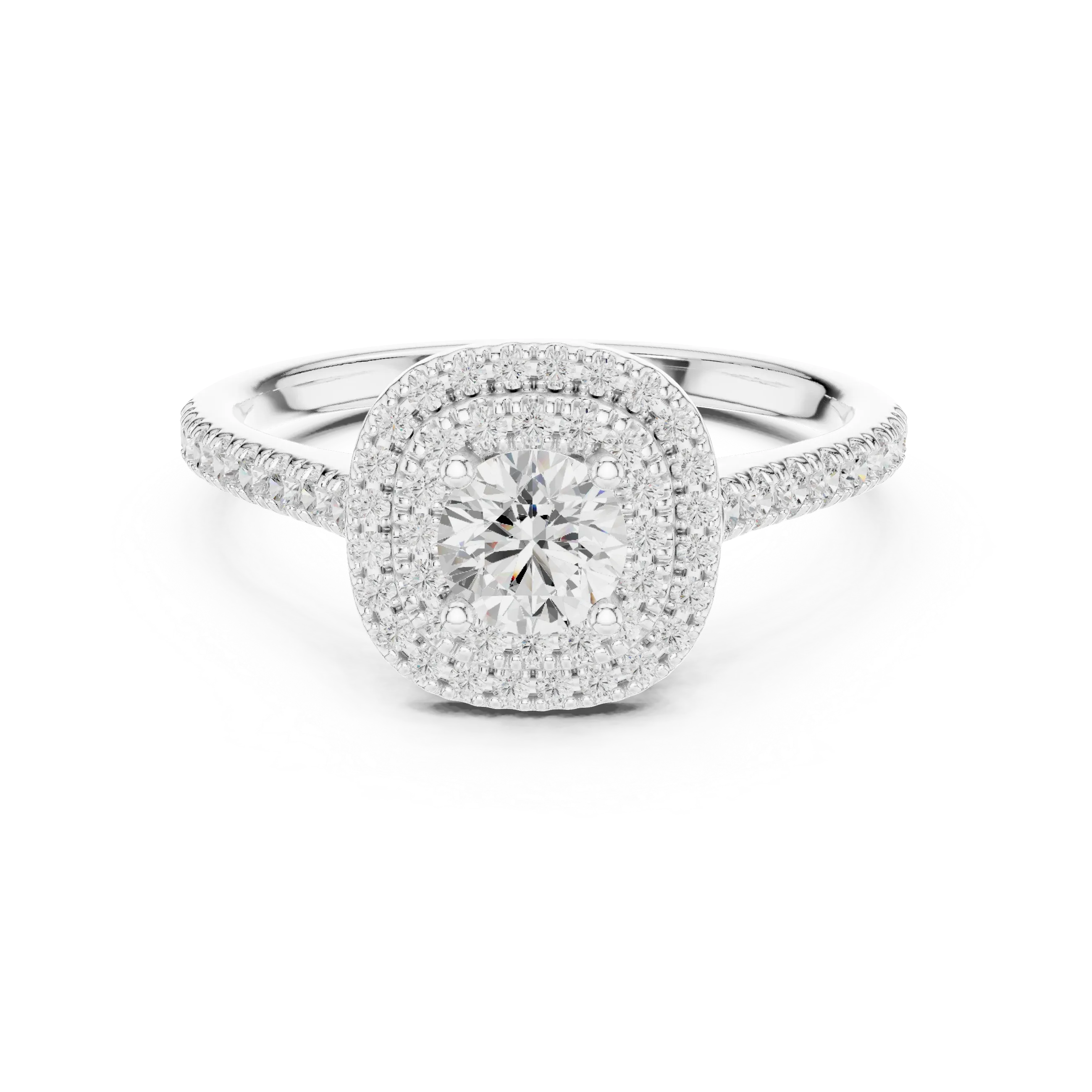 E Color VVS1 Round Lab Grown Diamond Solitaire Promise Ring