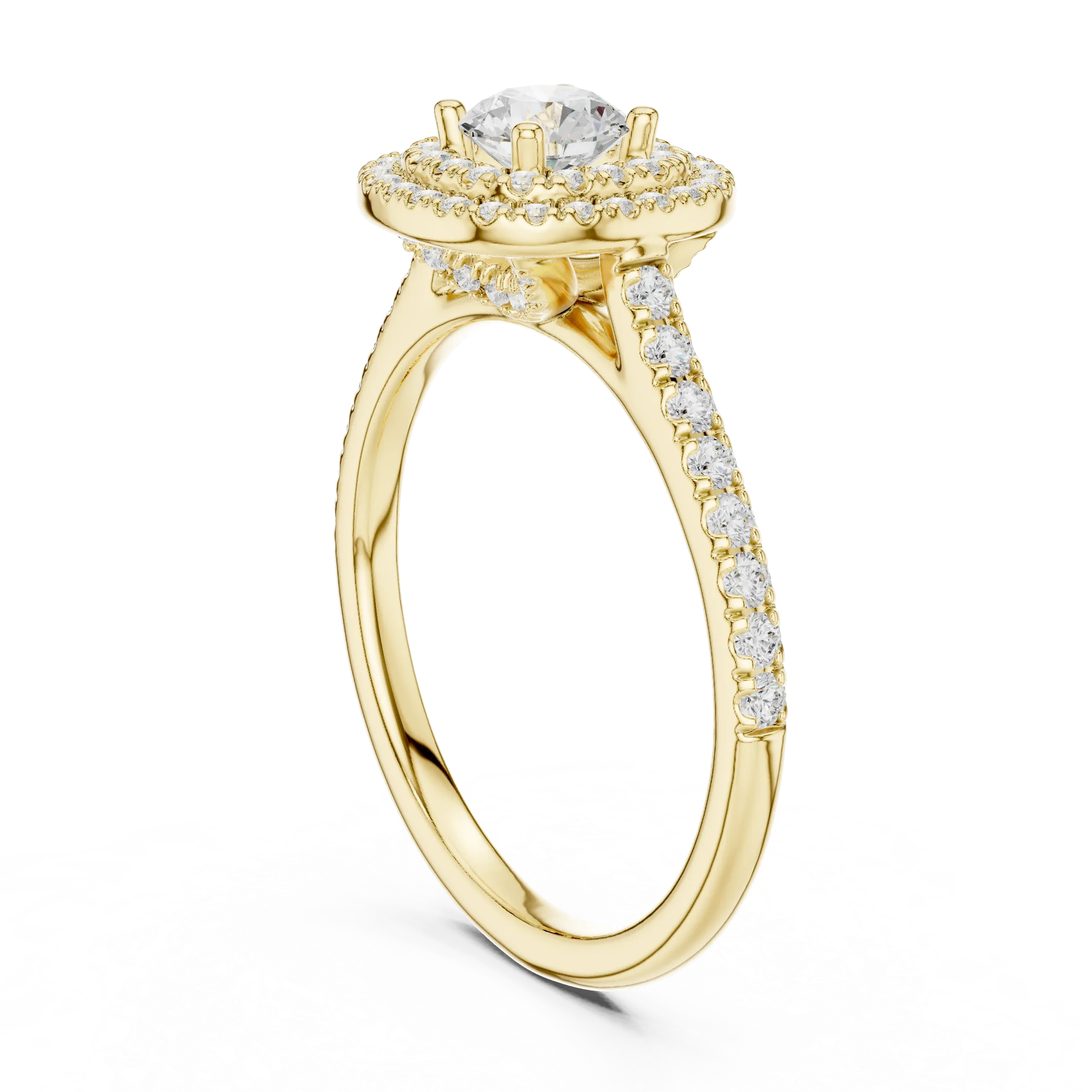 E Color VVS1 Round Lab Grown Diamond Solitaire Promise Ring