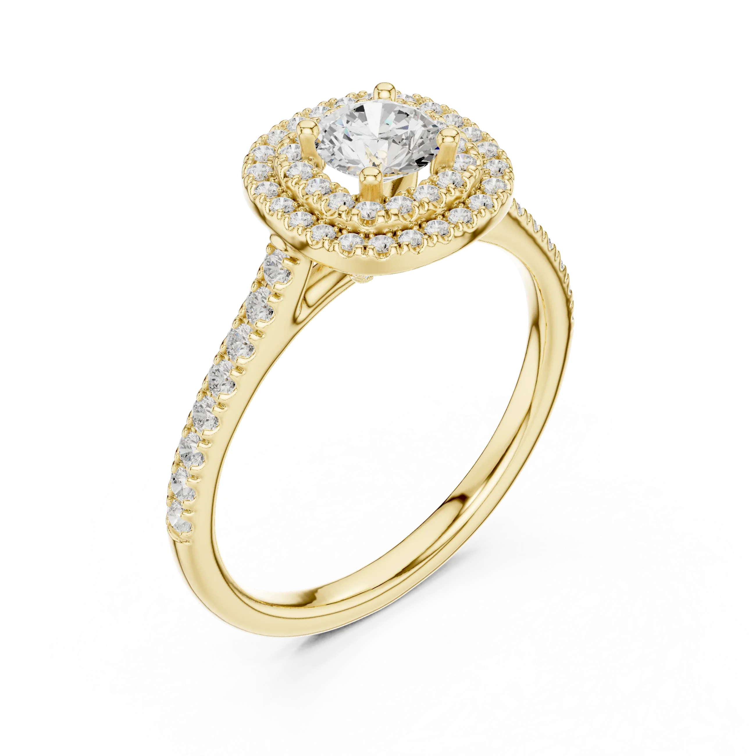 E Color VVS1 Round Lab Grown Diamond Solitaire Promise Ring