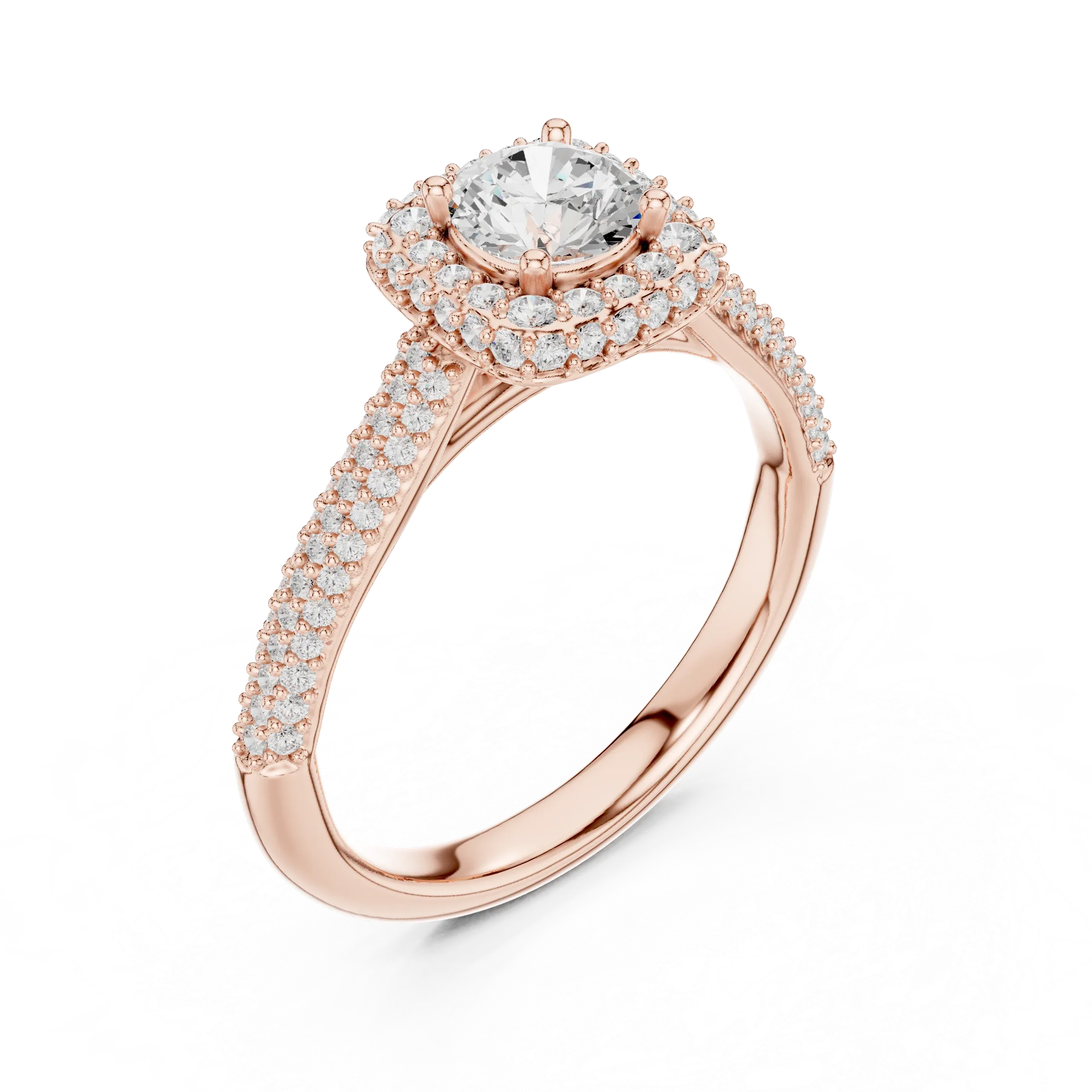 Sleek Round Moissanite Solitaire Ring for Anniversary Gift
