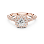 Sleek Round Moissanite Solitaire Ring for Anniversary Gift