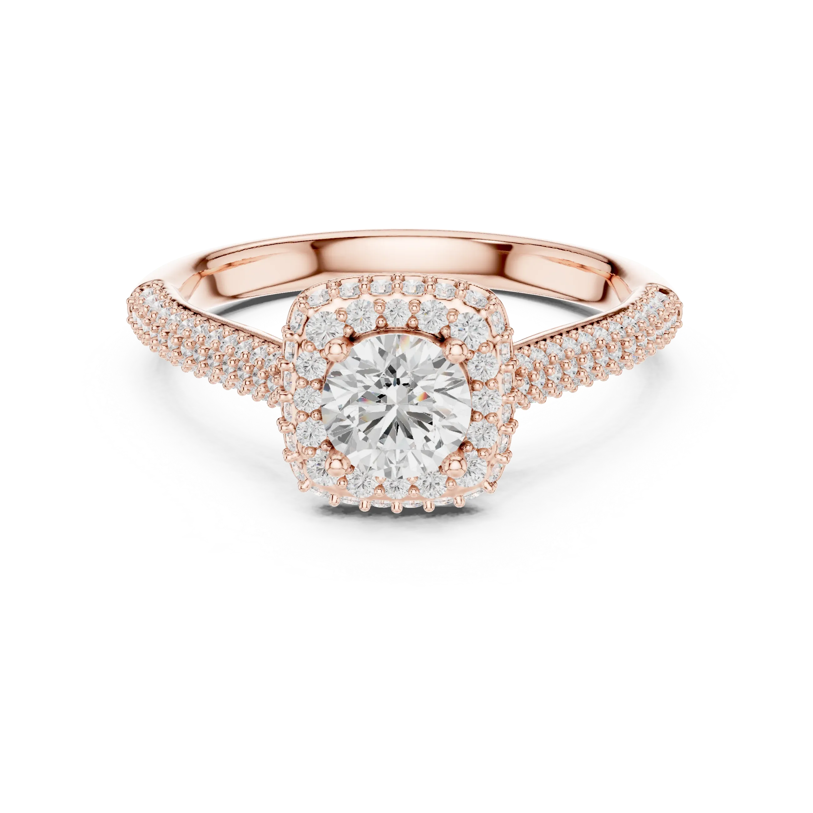 Sleek Round Moissanite Solitaire Ring for Anniversary Gift
