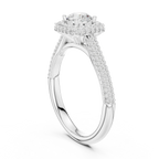 Sleek Round Moissanite Solitaire Ring for Anniversary Gift