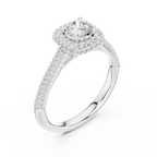 Sleek Round Moissanite Solitaire Ring for Anniversary Gift