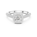 Sleek Round Moissanite Solitaire Ring for Anniversary Gift