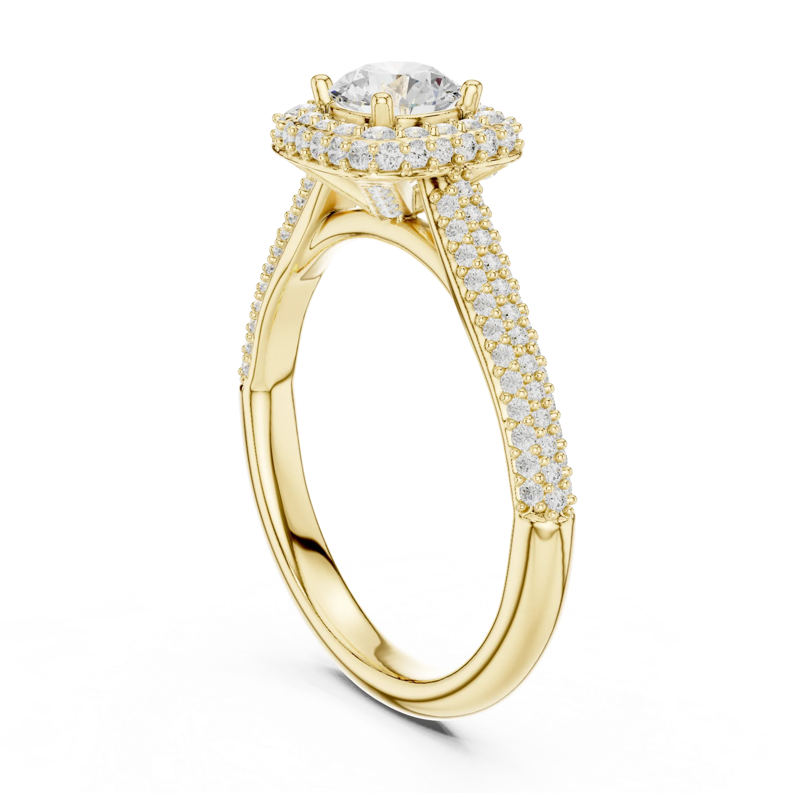 Sleek Round Moissanite Solitaire Ring for Anniversary Gift