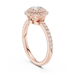 High-Brilliance Round Moissanite  Solitaire D Color VVS