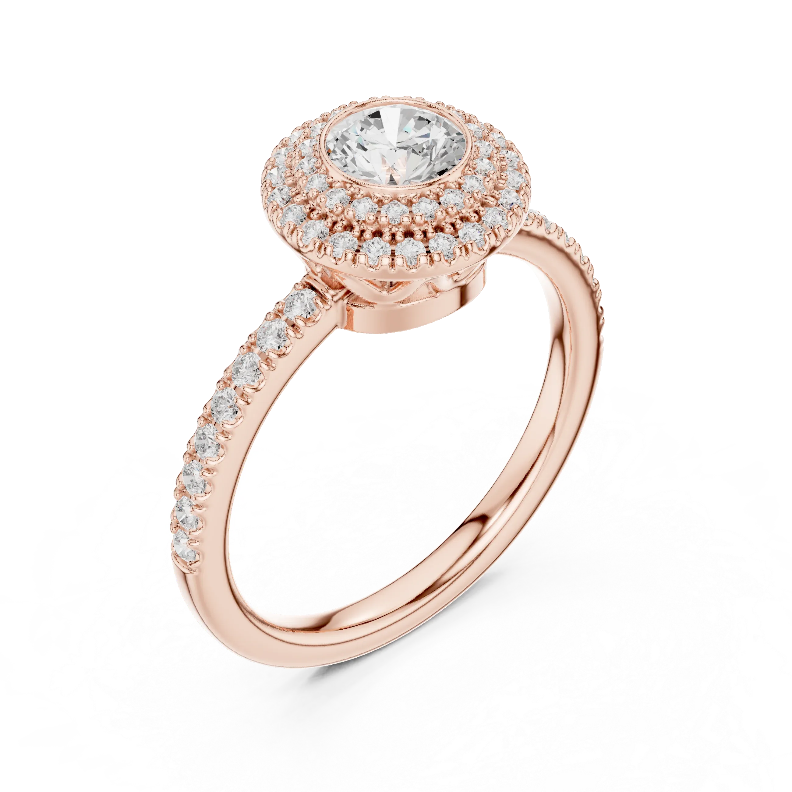 High-Brilliance Round Moissanite  Solitaire D Color VVS