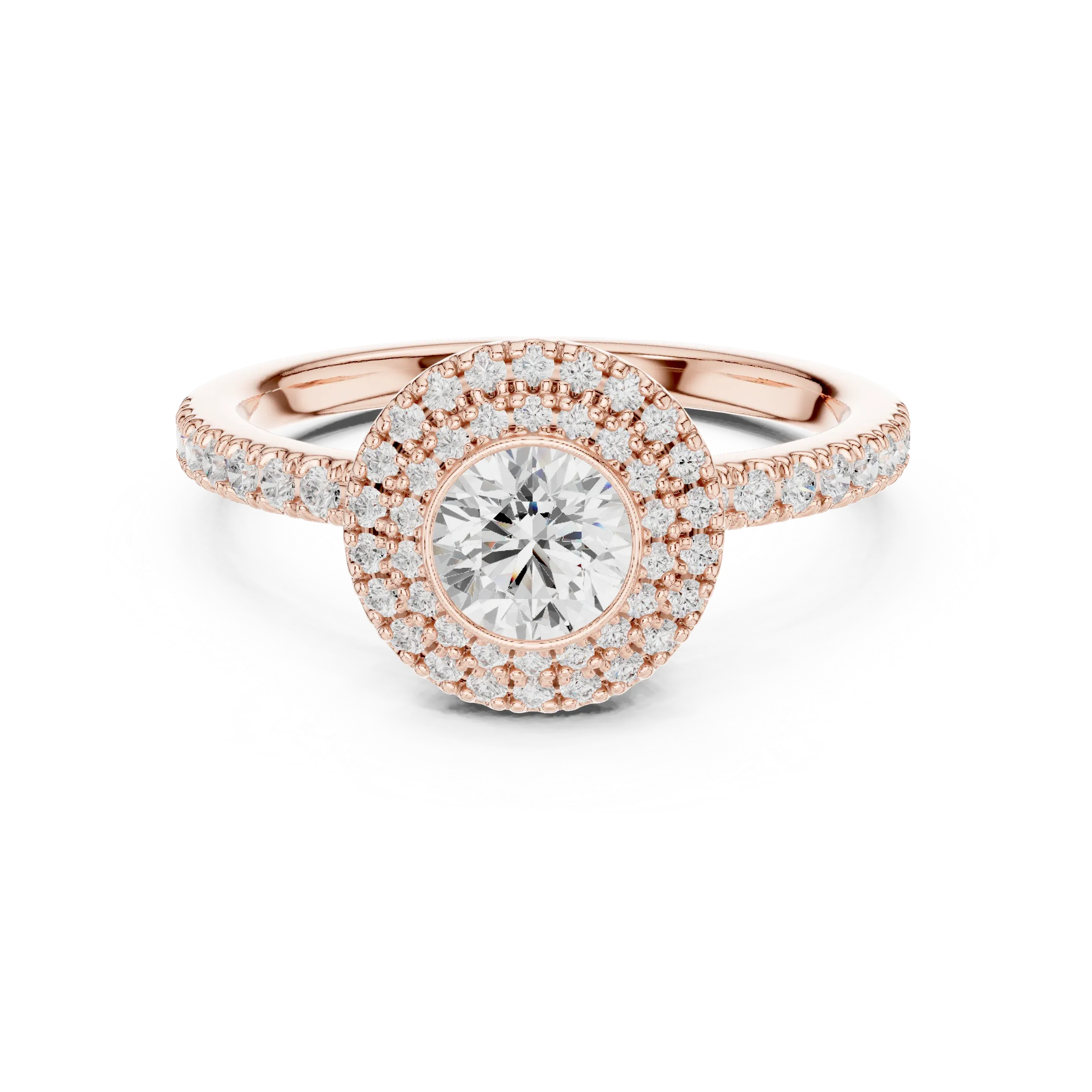 High-Brilliance Round Moissanite  Solitaire D Color VVS