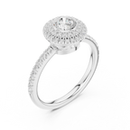High-Brilliance Round Moissanite  Solitaire D Color VVS