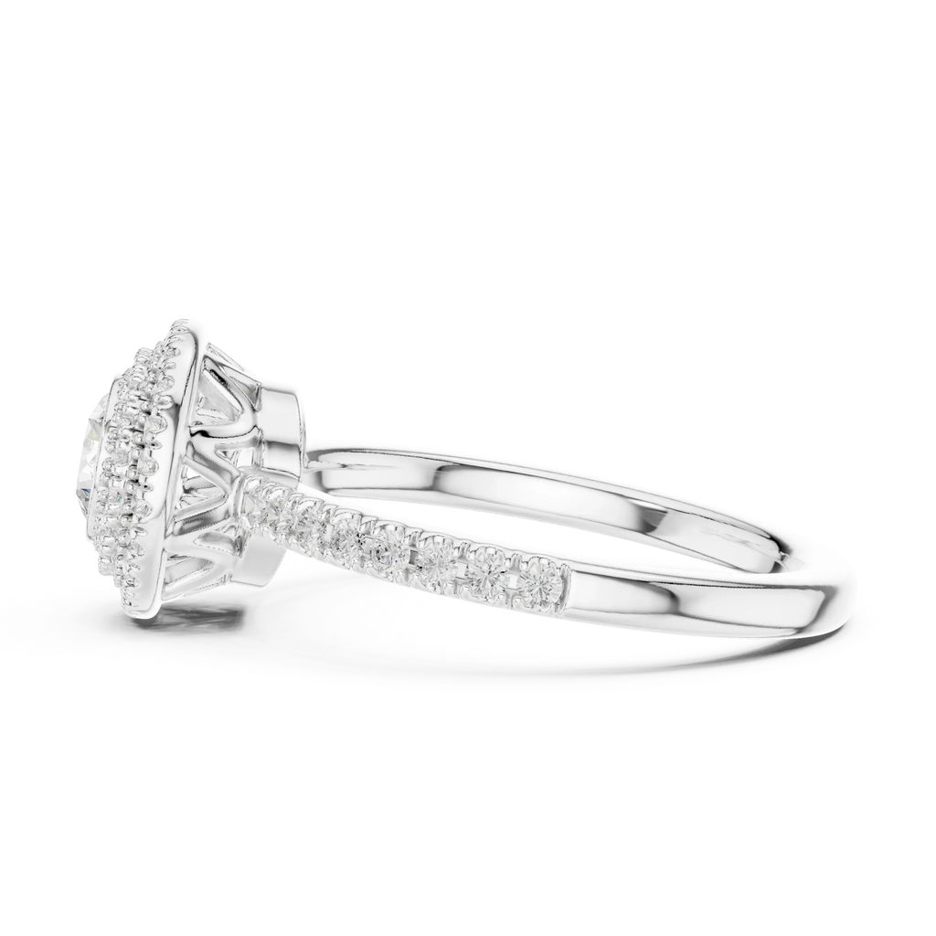 High-Brilliance Round Moissanite  Solitaire D Color VVS