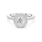 High-Brilliance Round Moissanite  Solitaire D Color VVS
