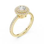 High-Brilliance Round Moissanite  Solitaire D Color VVS