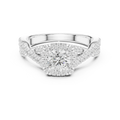 Round Moissanite  Engagement Ring D Color VVS1