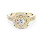 Round VVS Diamond  Wedding Ring F Color