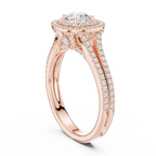 E Color VVS1 Round Lab Created Diamond  Ring