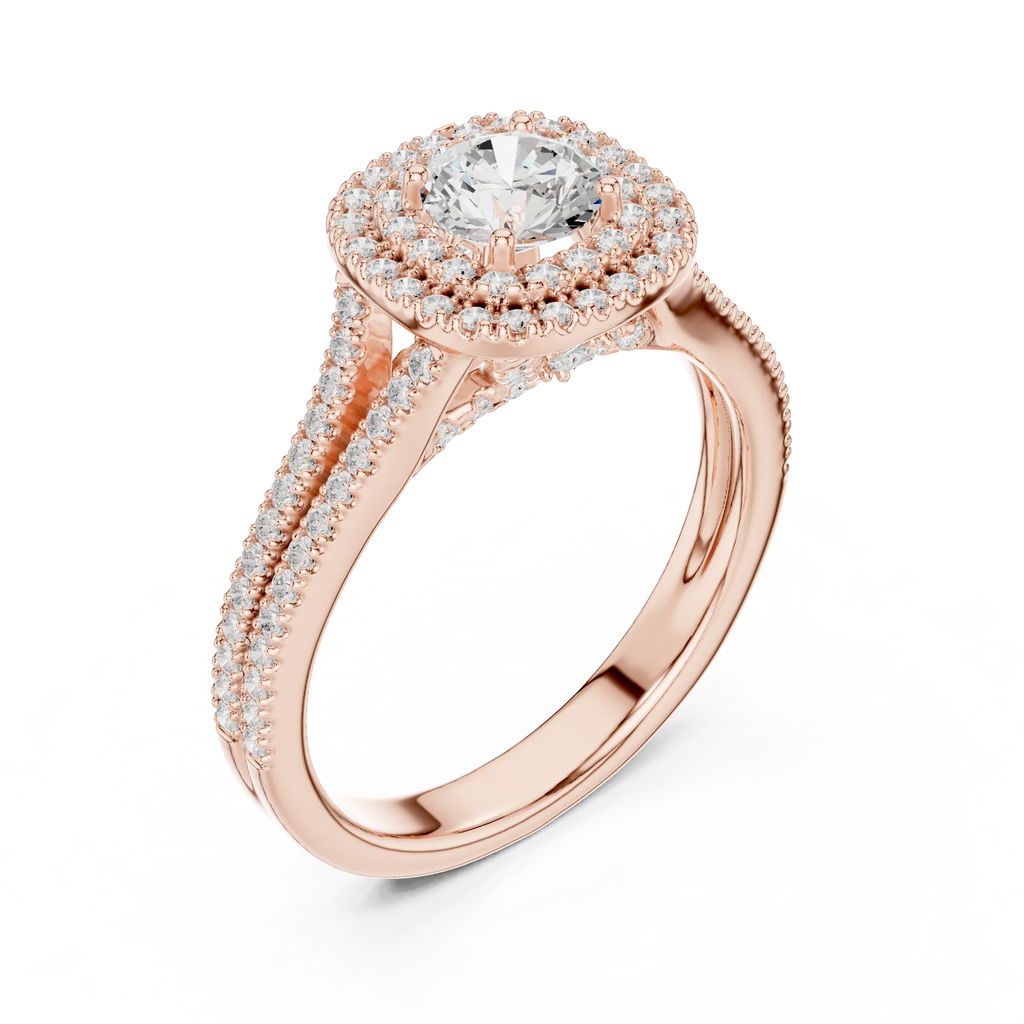 E Color VVS1 Round Lab Created Diamond  Ring