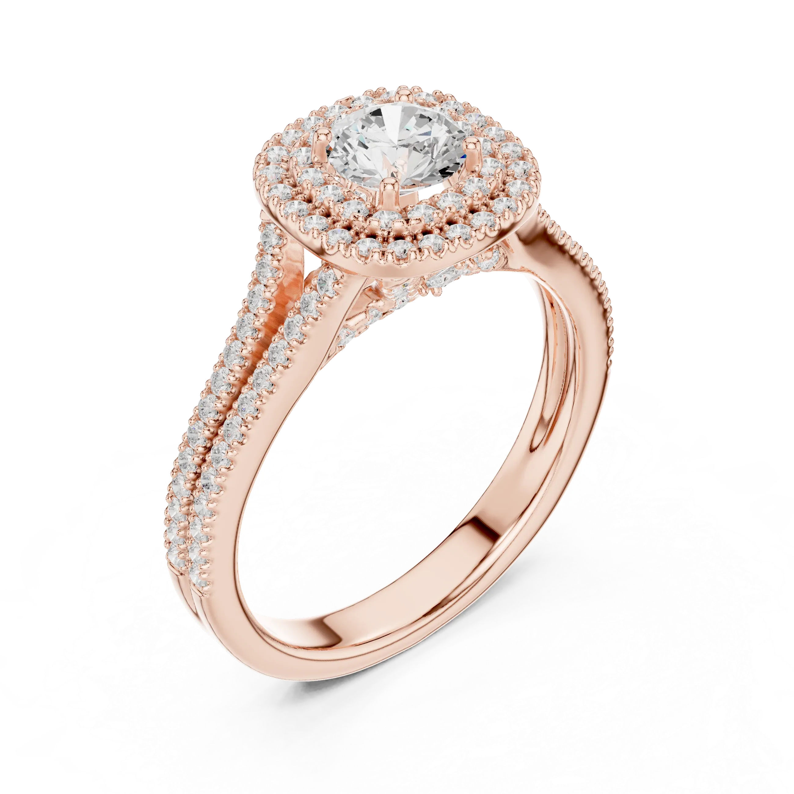 E Color VVS1 Round Lab Created Diamond  Ring
