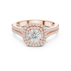 E Color VVS1 Round Lab Created Diamond  Ring