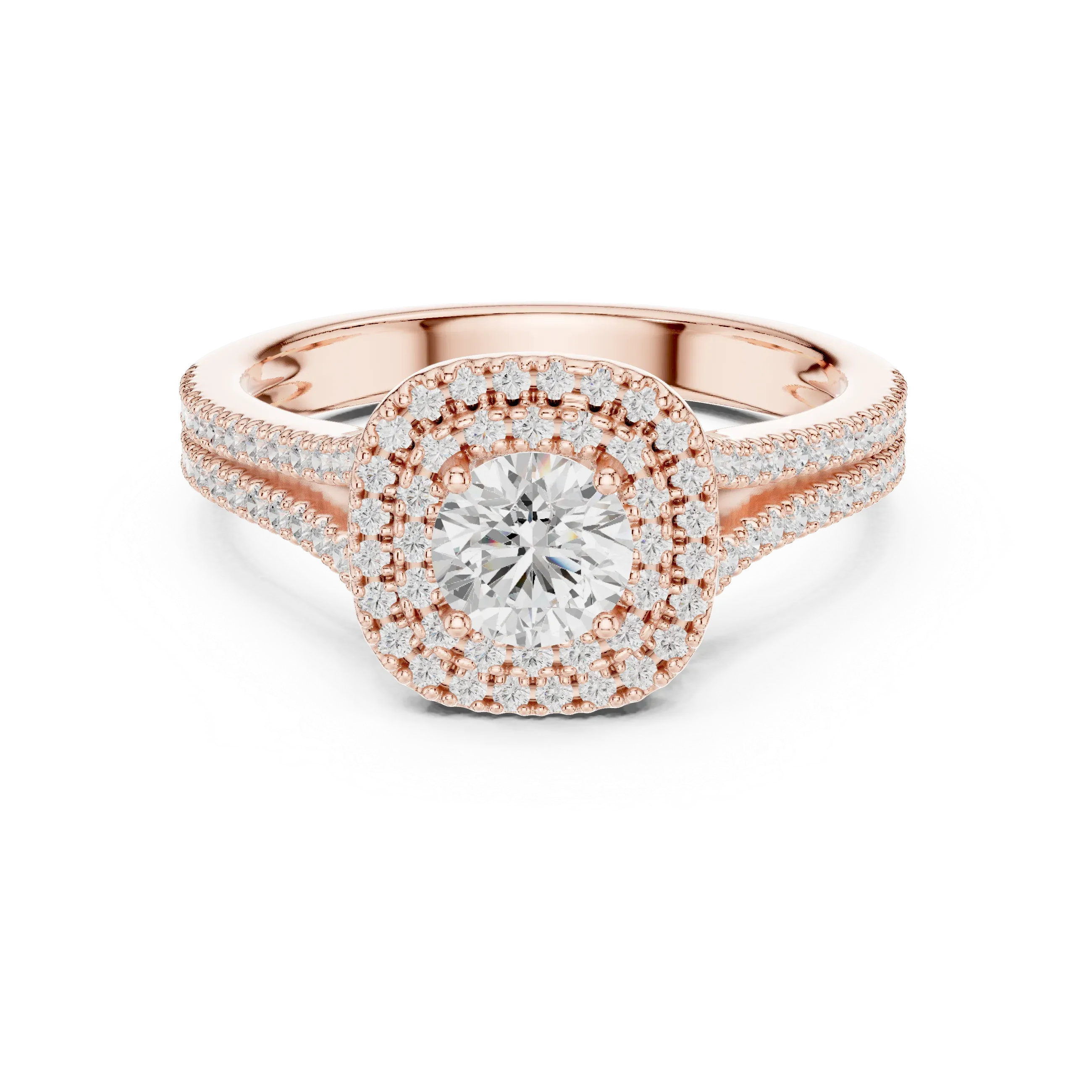 E Color VVS1 Round Lab Created Diamond  Ring
