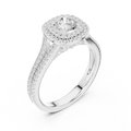 E Color VVS1 Round Lab Created Diamond  Ring