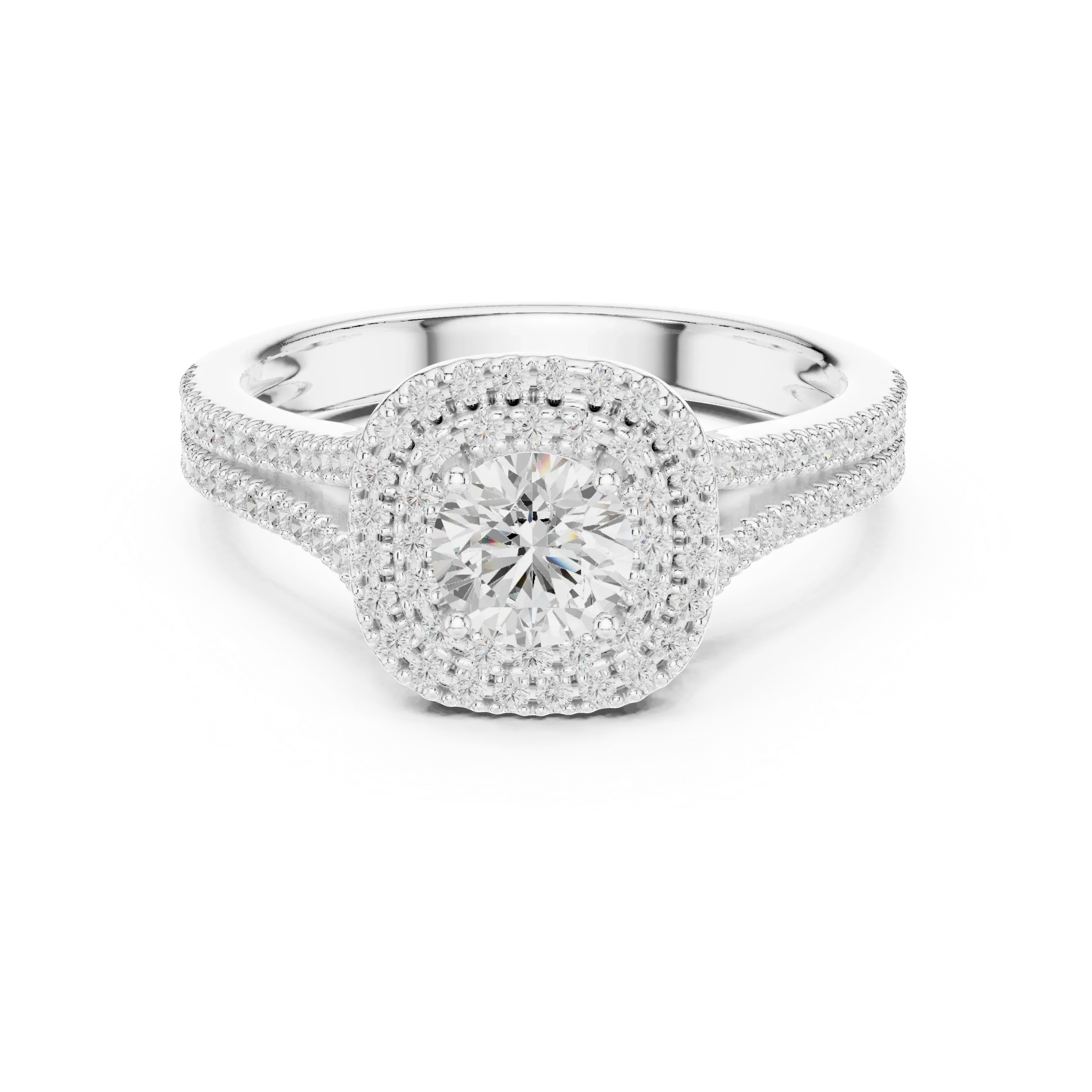 E Color VVS1 Round Lab Created Diamond  Ring