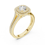 E Color VVS1 Round Lab Created Diamond  Ring