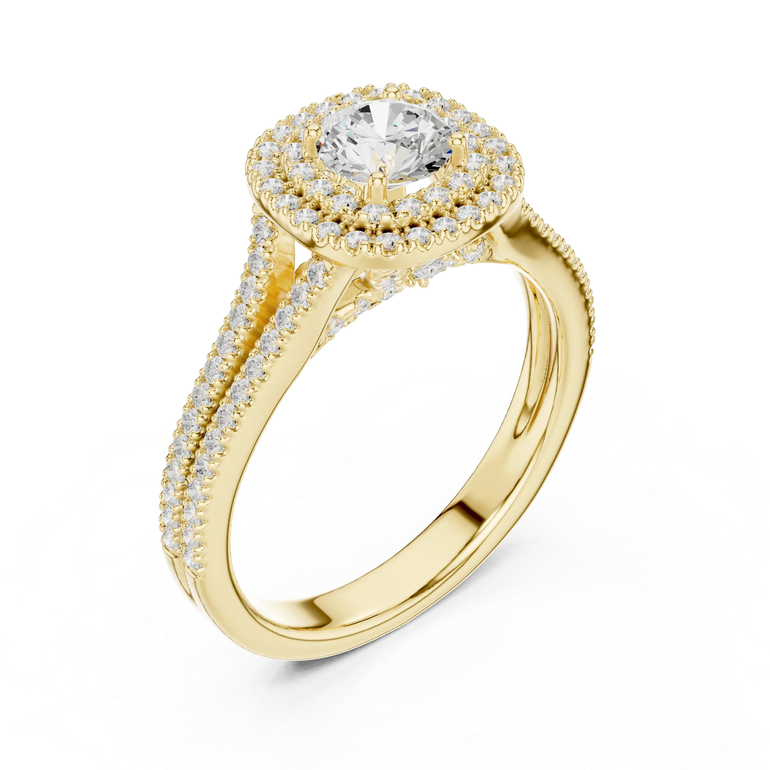 E Color VVS1 Round Lab Created Diamond  Ring