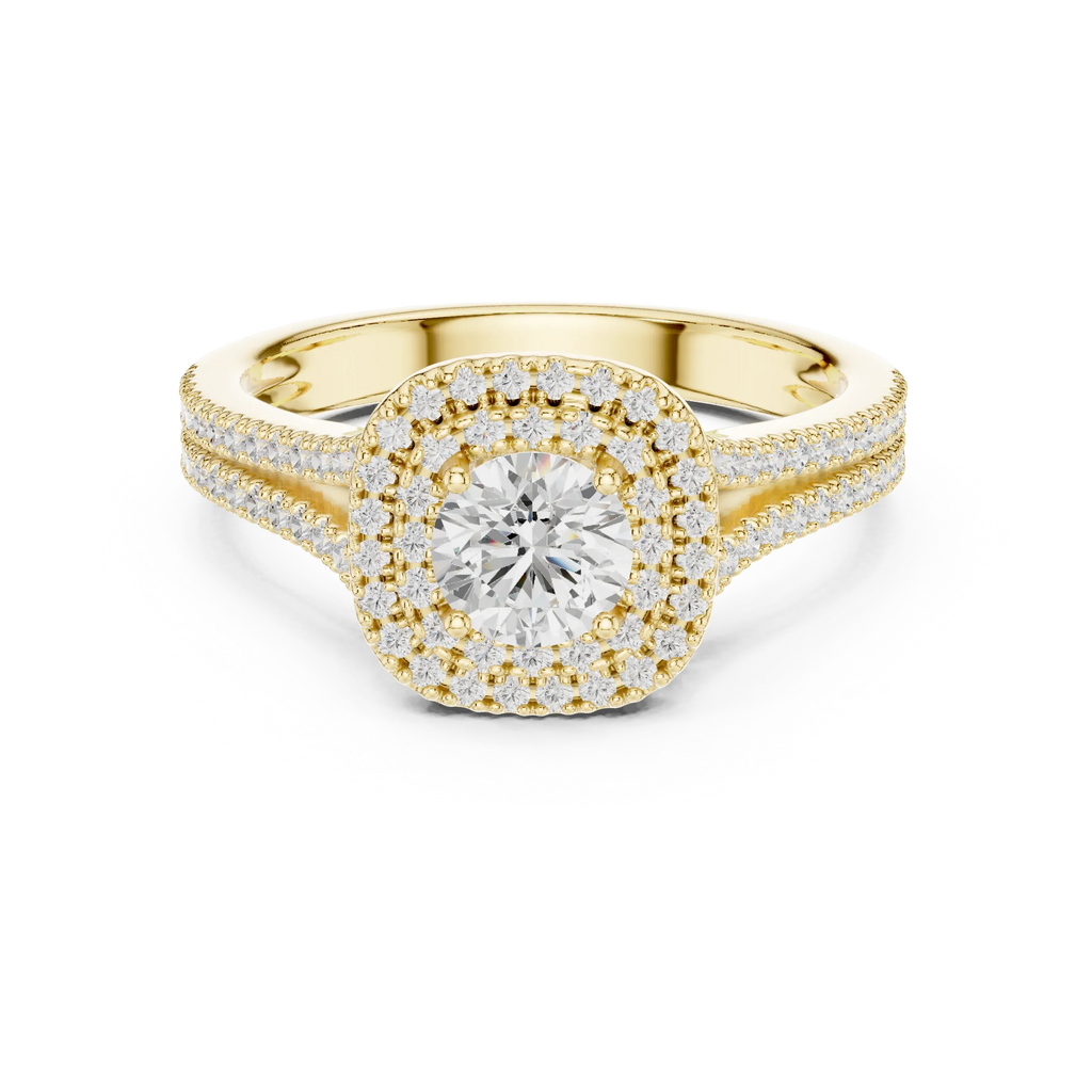 E Color VVS1 Round Lab Created Diamond  Ring
