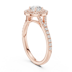 Round Moissanite Floating  Anniversary Gift