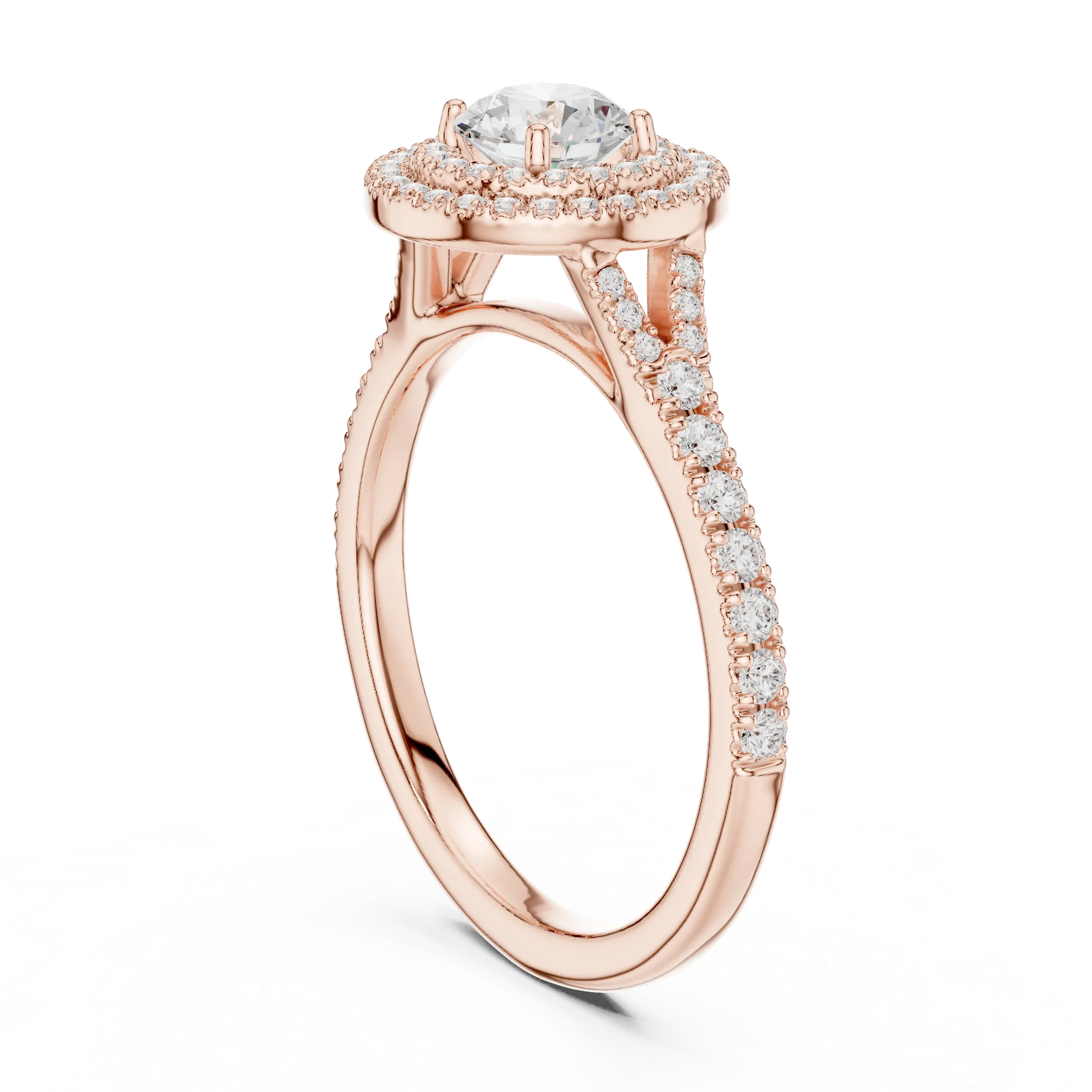 Round Moissanite Floating  Anniversary Gift