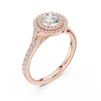 Round Moissanite Floating  Anniversary Gift